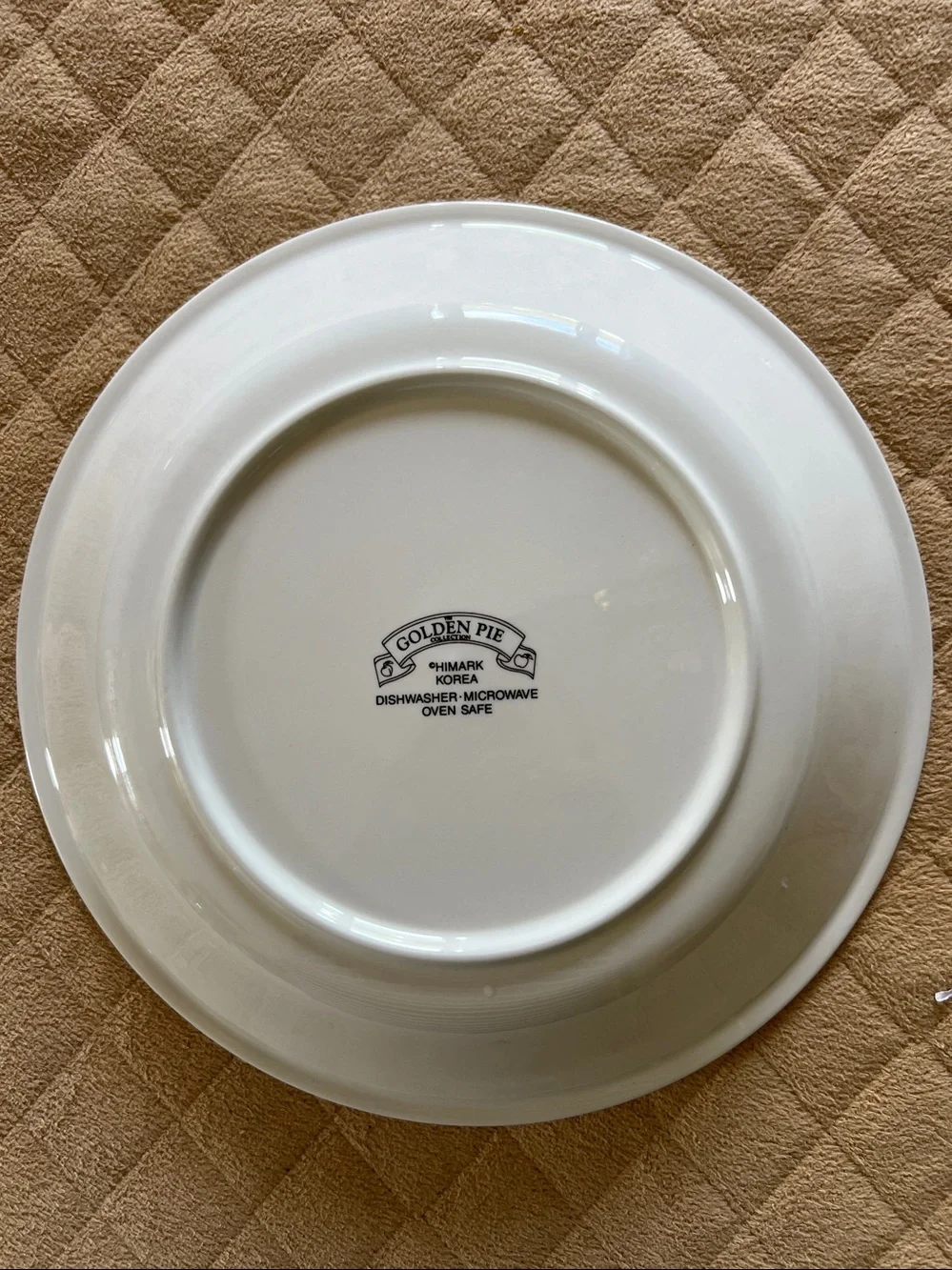 Vintage Himark Korea Blueberry Ceramic Pie Recipe Plate The Golden Pie Collectio